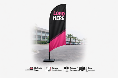 Custom Feather Flag – Business Promotion / Events / Pop-Ups
