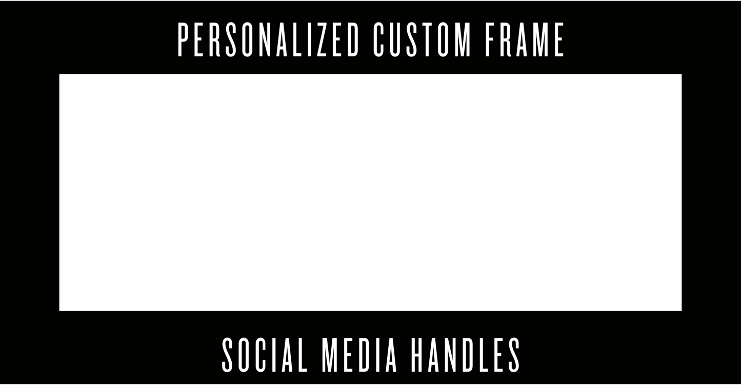Custom Drilled License Plate Frame