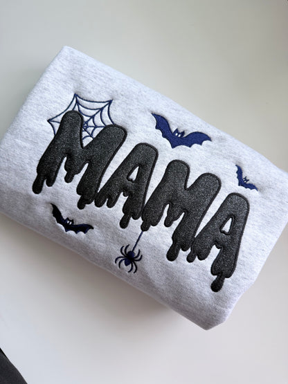 Glitter MAMA spiderweb sweatshirt