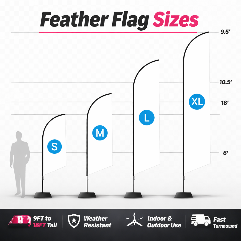 Custom Feather Flag – Business Promotion / Events / Pop-Ups