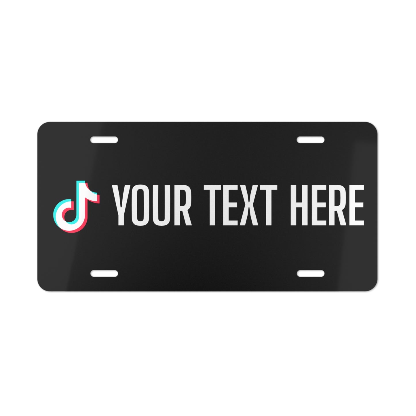 Drilled License Plate