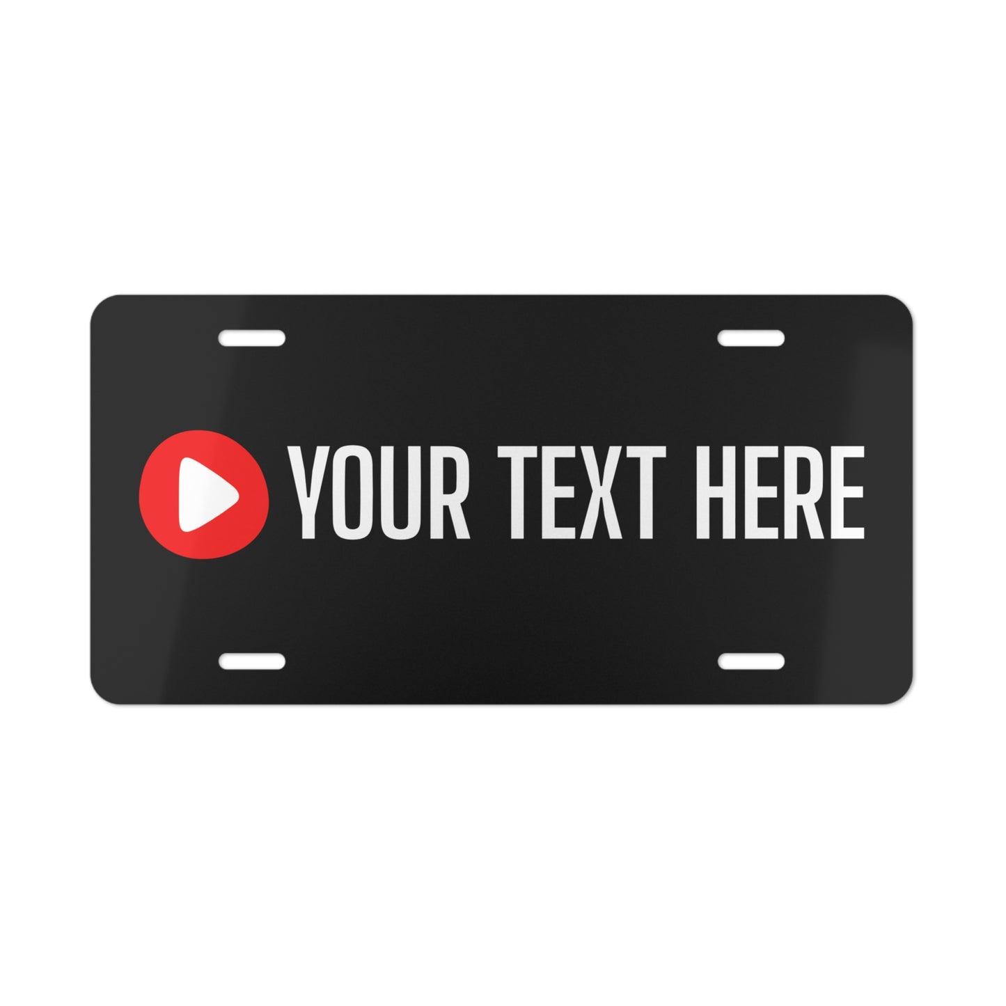 Drilled License Plate