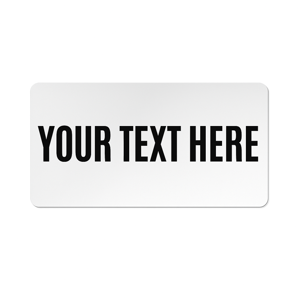 Magnetic License Plate