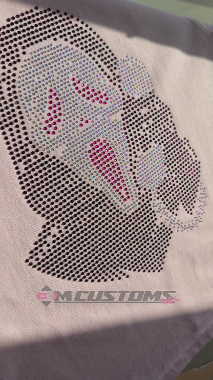Rhinestone Horror Mask Tee